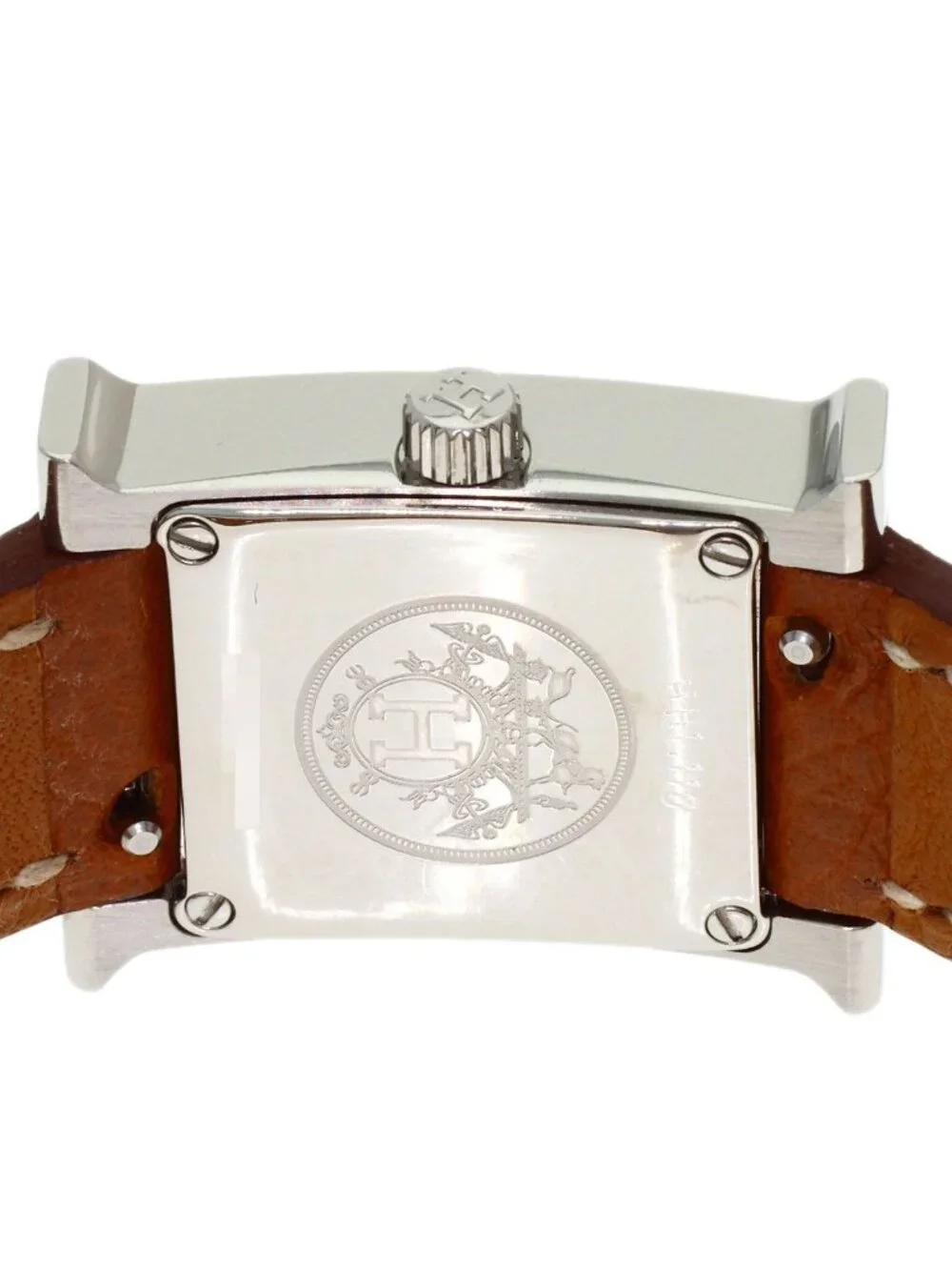Hermes H Watch Mini SS Leather